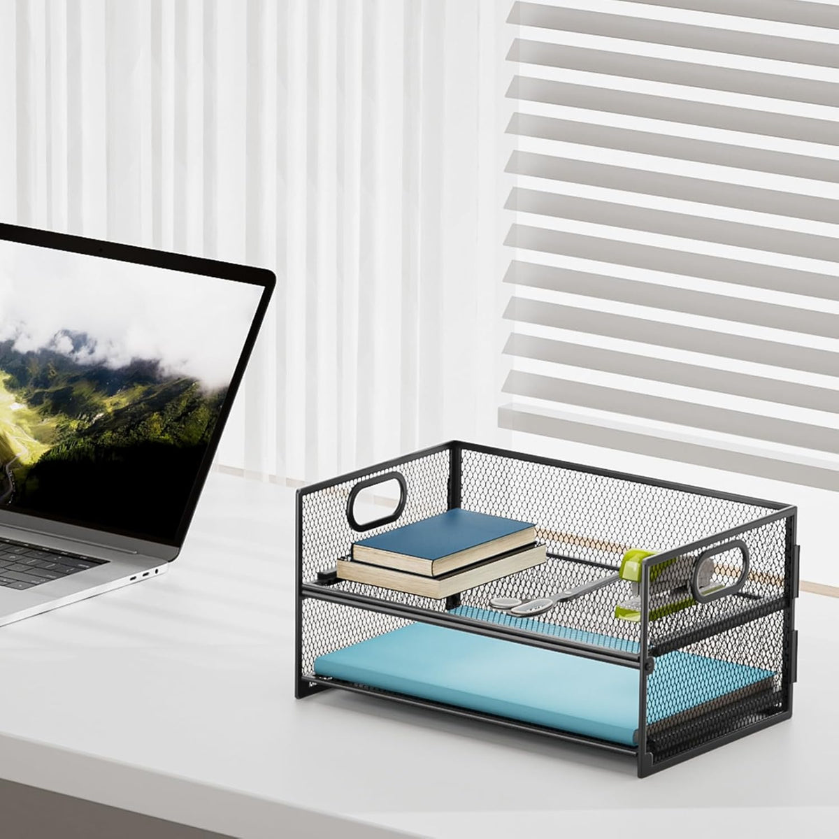 2 Tier Paper Organizer Letter Tray