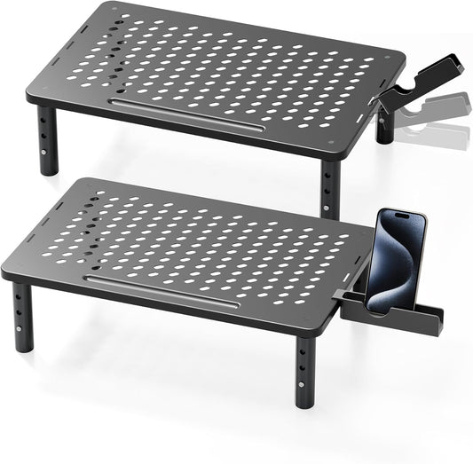 Computer Monitor Stand Riser, 2 Pack