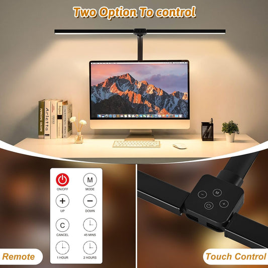 LED Desk Lamp, Eye Caring Desk Light with Timer