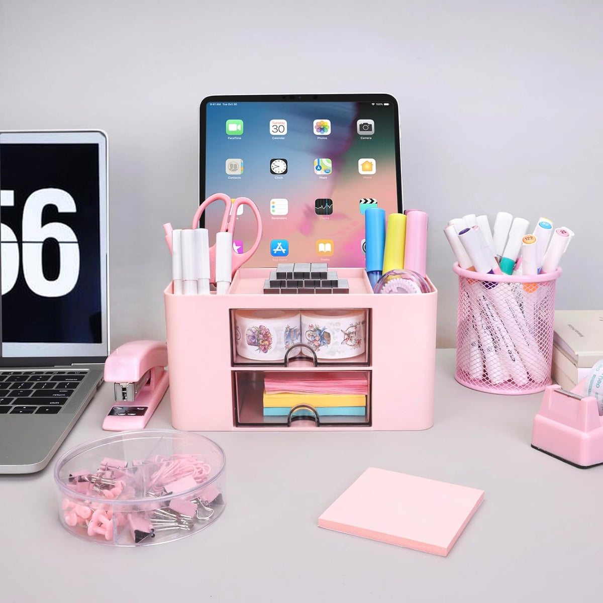 Pink Desk Organizers and Accessories 12+