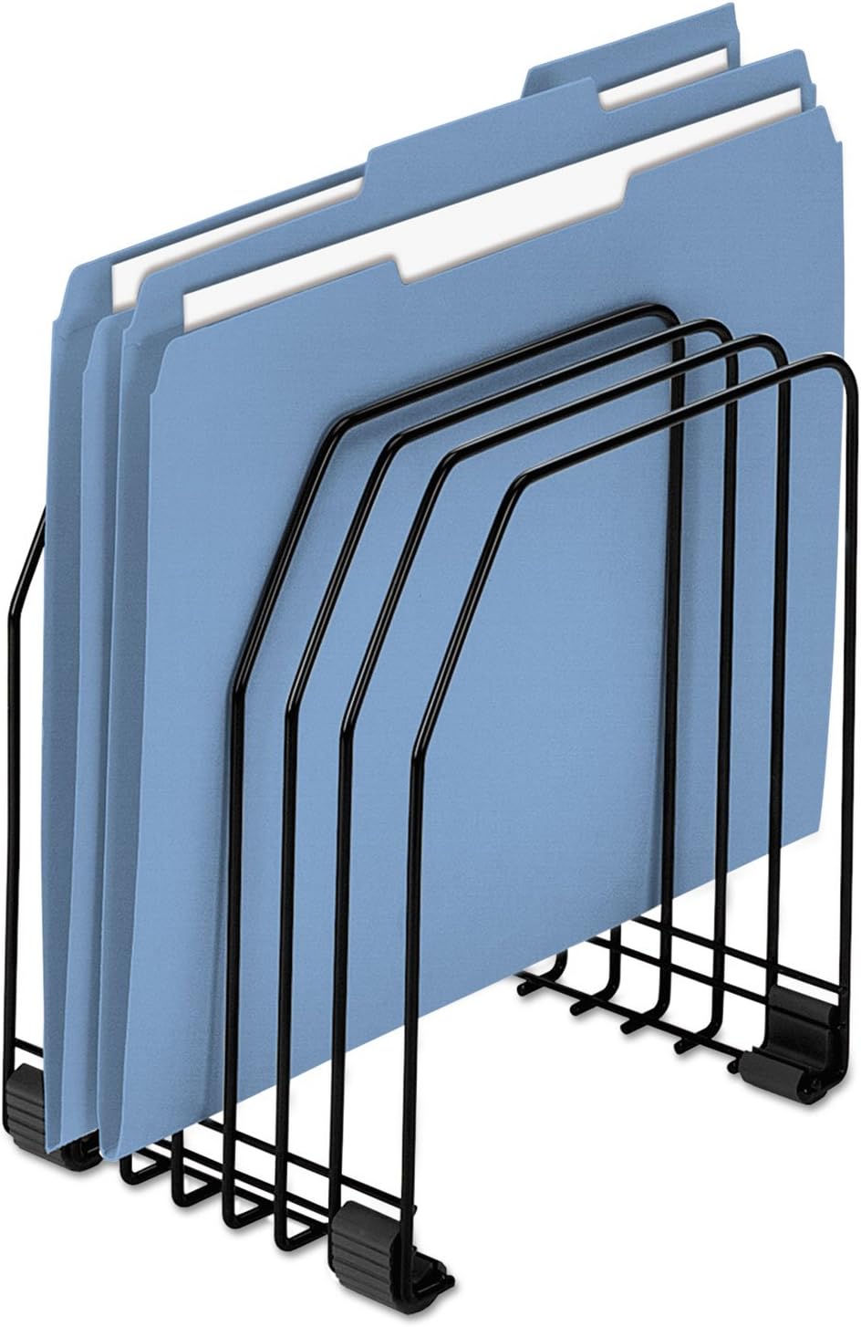 Workstation File Organizer, 7 Section, Wire, Black (68112)