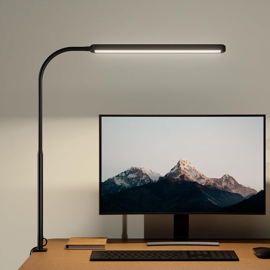 Eye-Caring LED Desk Lamp 360° Flexible Gooseneck Work Lamp with Desk