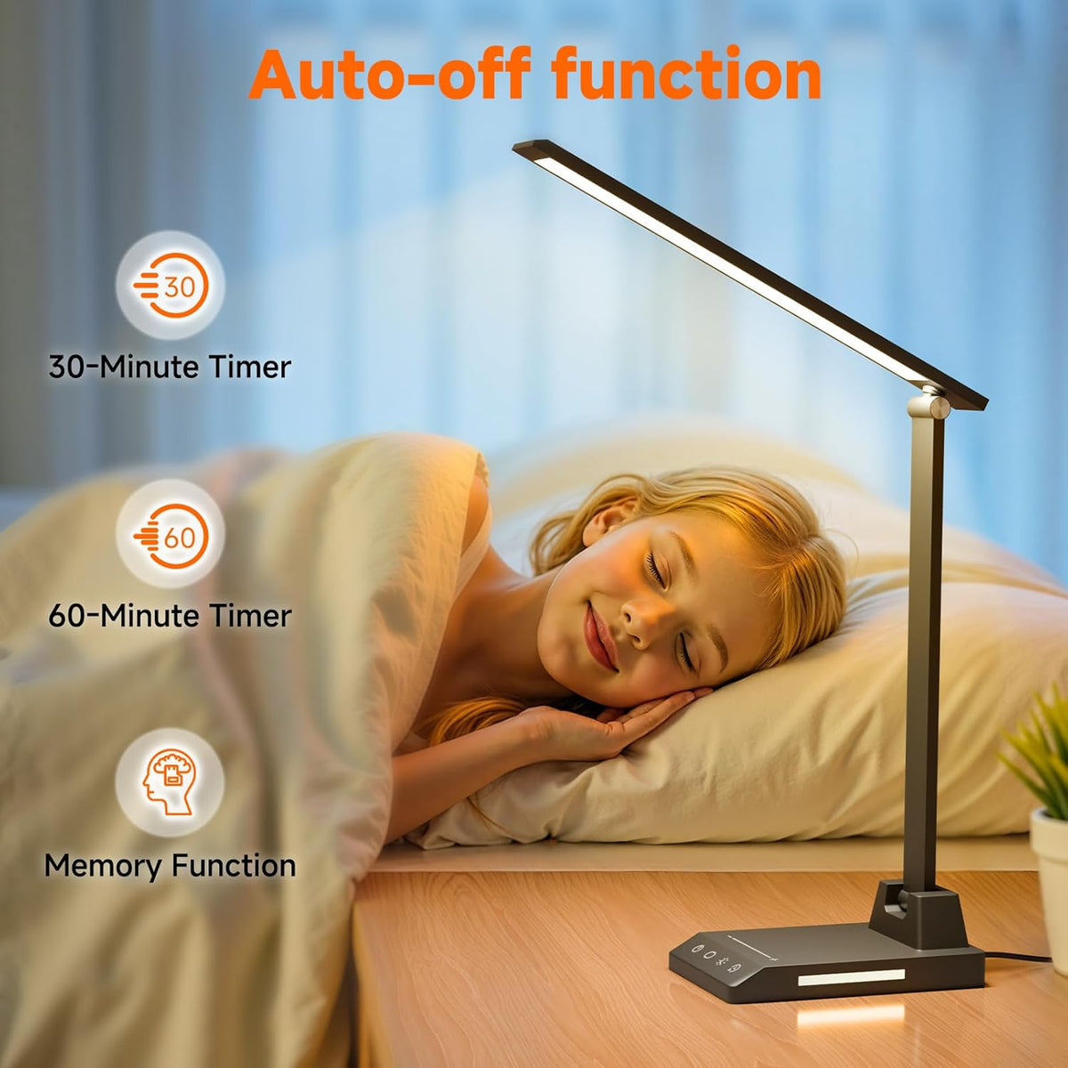LED Desk Lamp with USB-C Charging Port