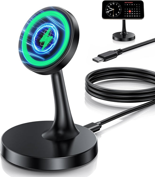 Magnetic Wireless Charger iPhone Stand 15W Fast Mag-Safe Charger