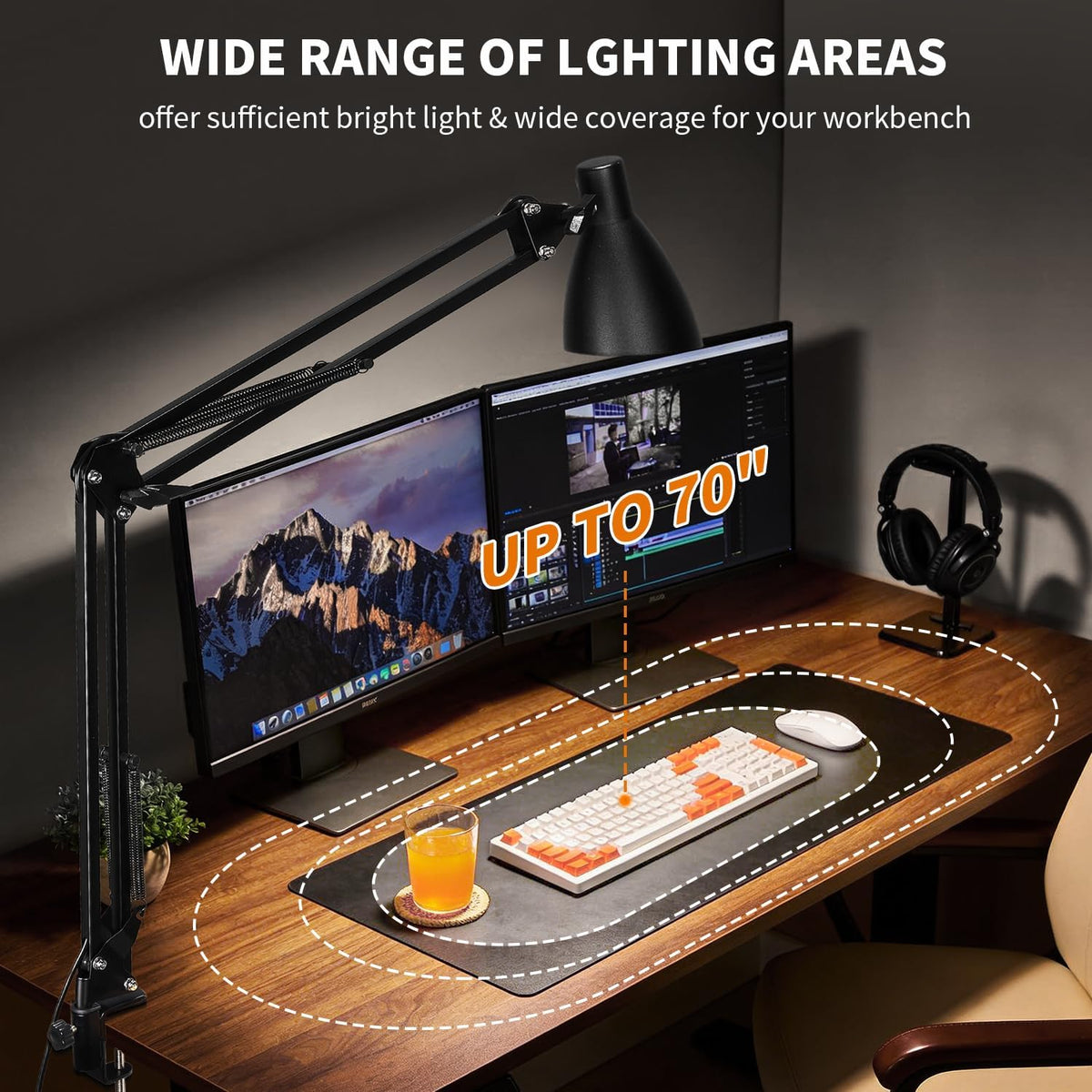 Led Desk Lamp, Black