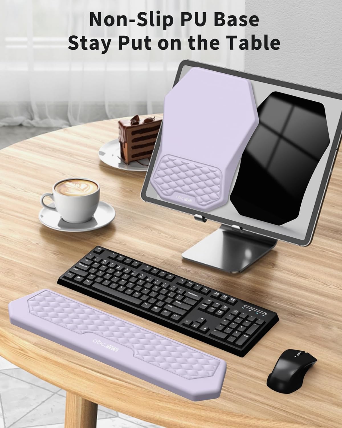 Ergonomic Mouse Pad and Keyboard Wrist Rest Support Set