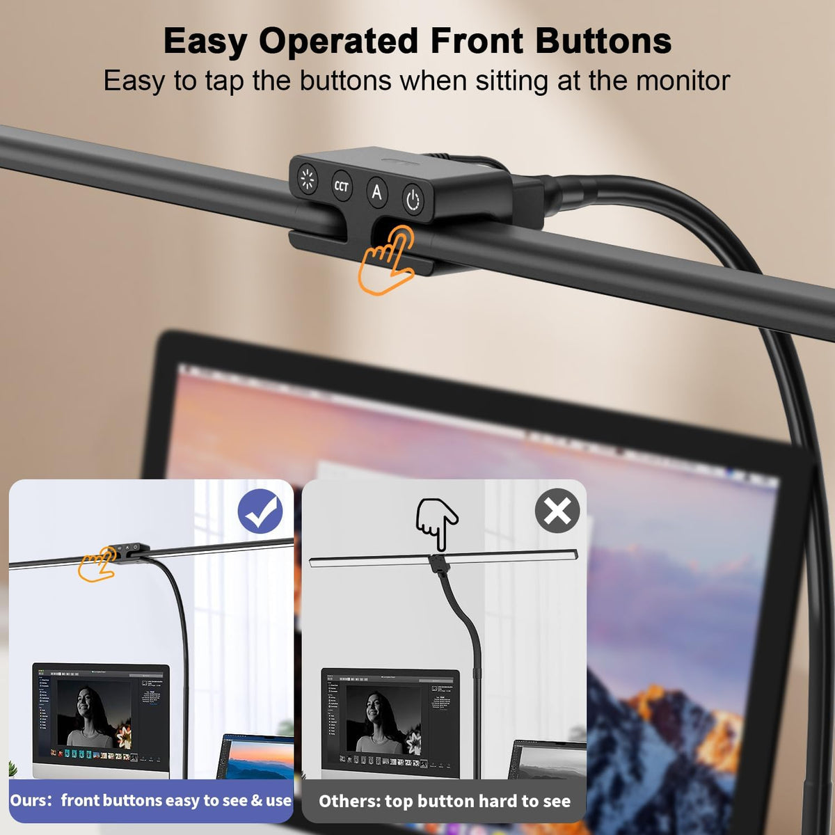 Desk Lamp, 24W Led Desk Lamps with Clamp