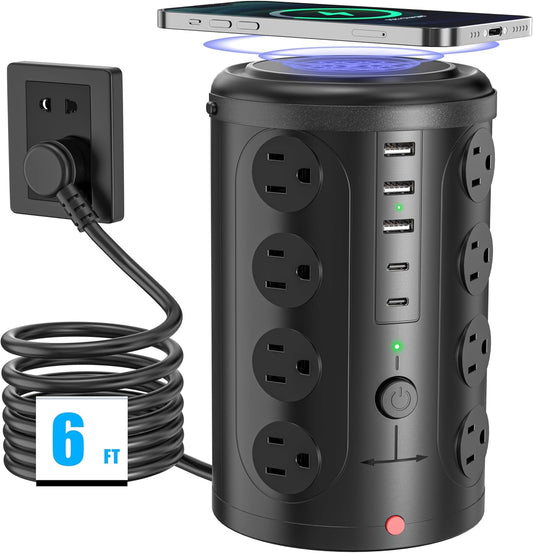 Surge Protector Power Strip, 15W