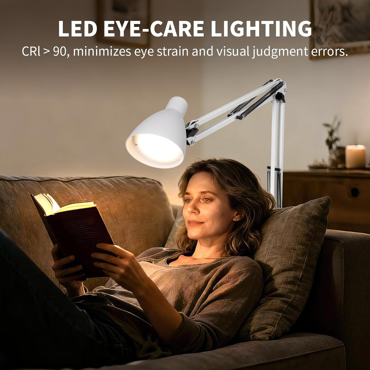 Led Desk Lamp, White