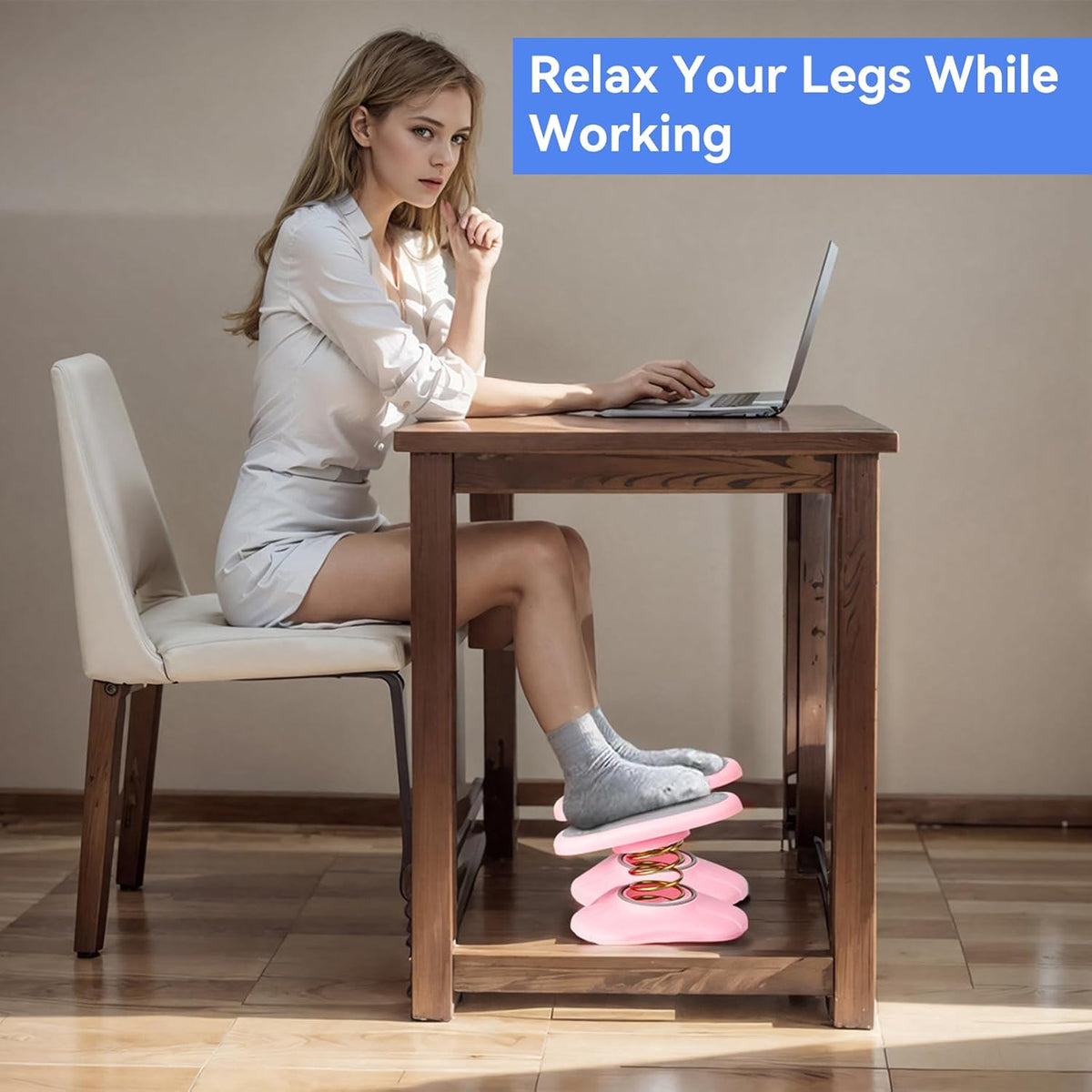 Foot Rest Under Desk, Ergonomic Foot Stool Under Office Desk