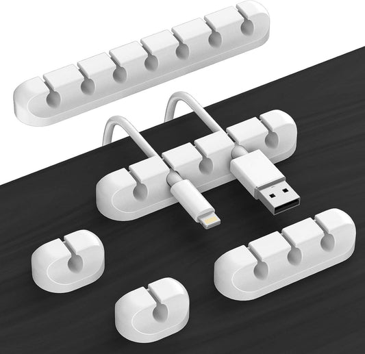 Cord Holder Cable Organizer Clips, White