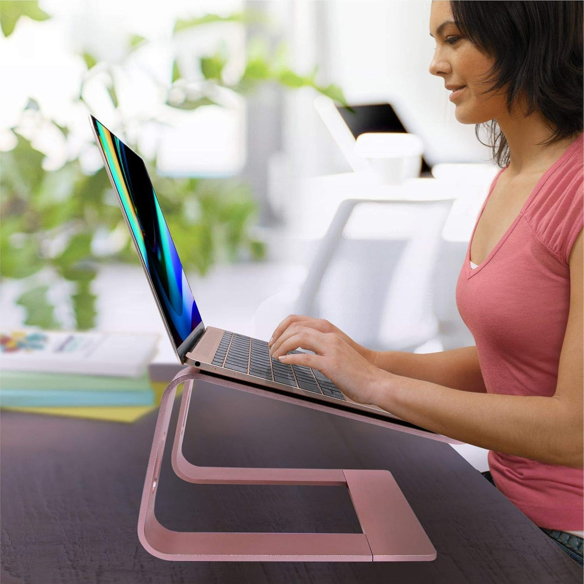 Laptop Stand, Ergonomic Aluminum Laptop Mount Computer Stand