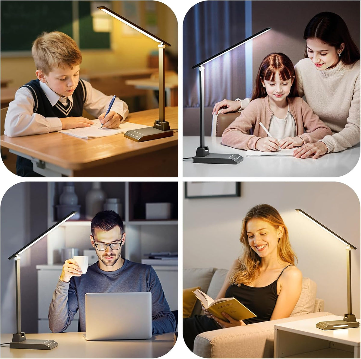 LED Desk Lamp with USB-C Charging Port