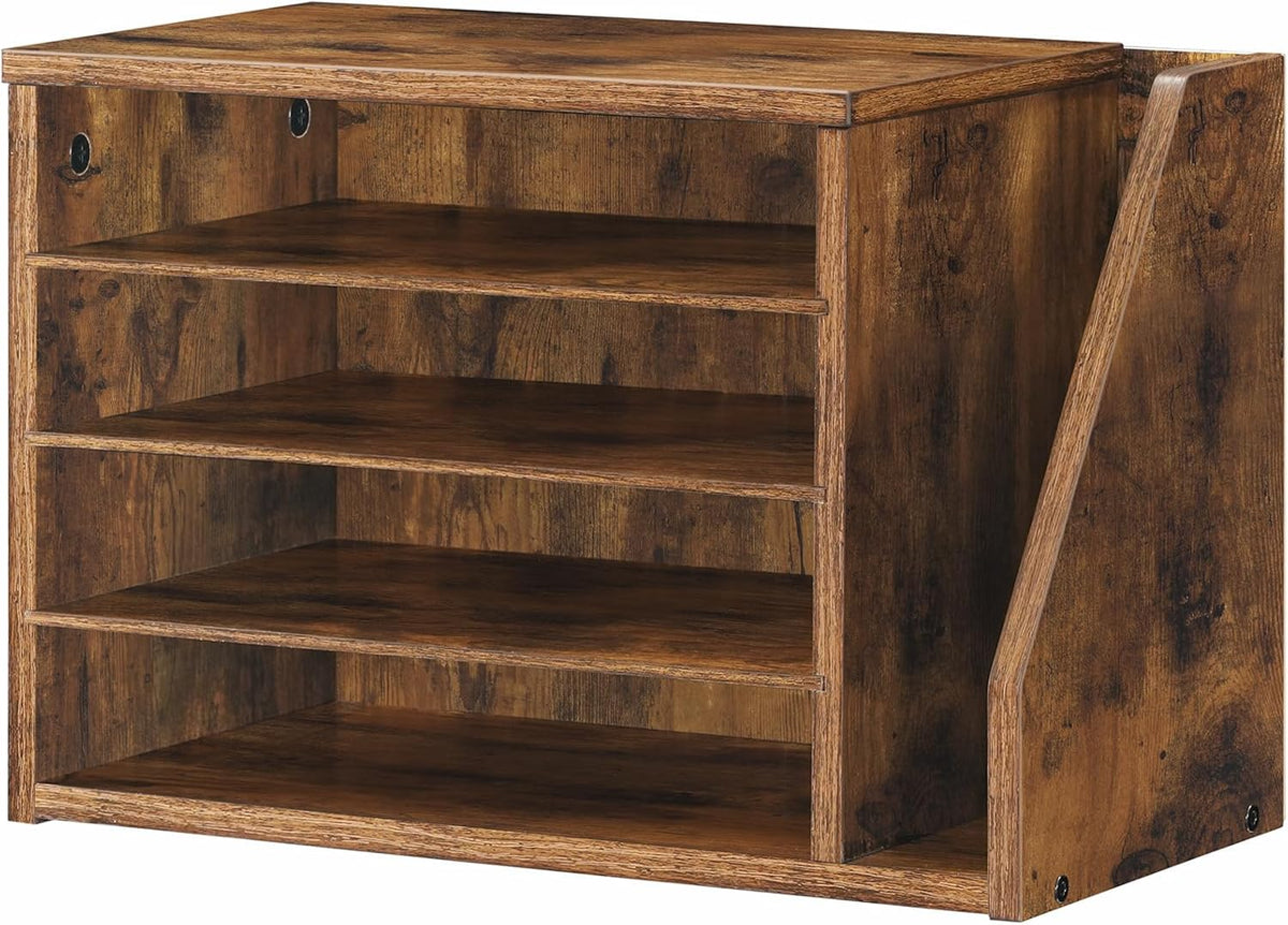 Mail Sorter, Literature Organizer with Adjustable Shelves