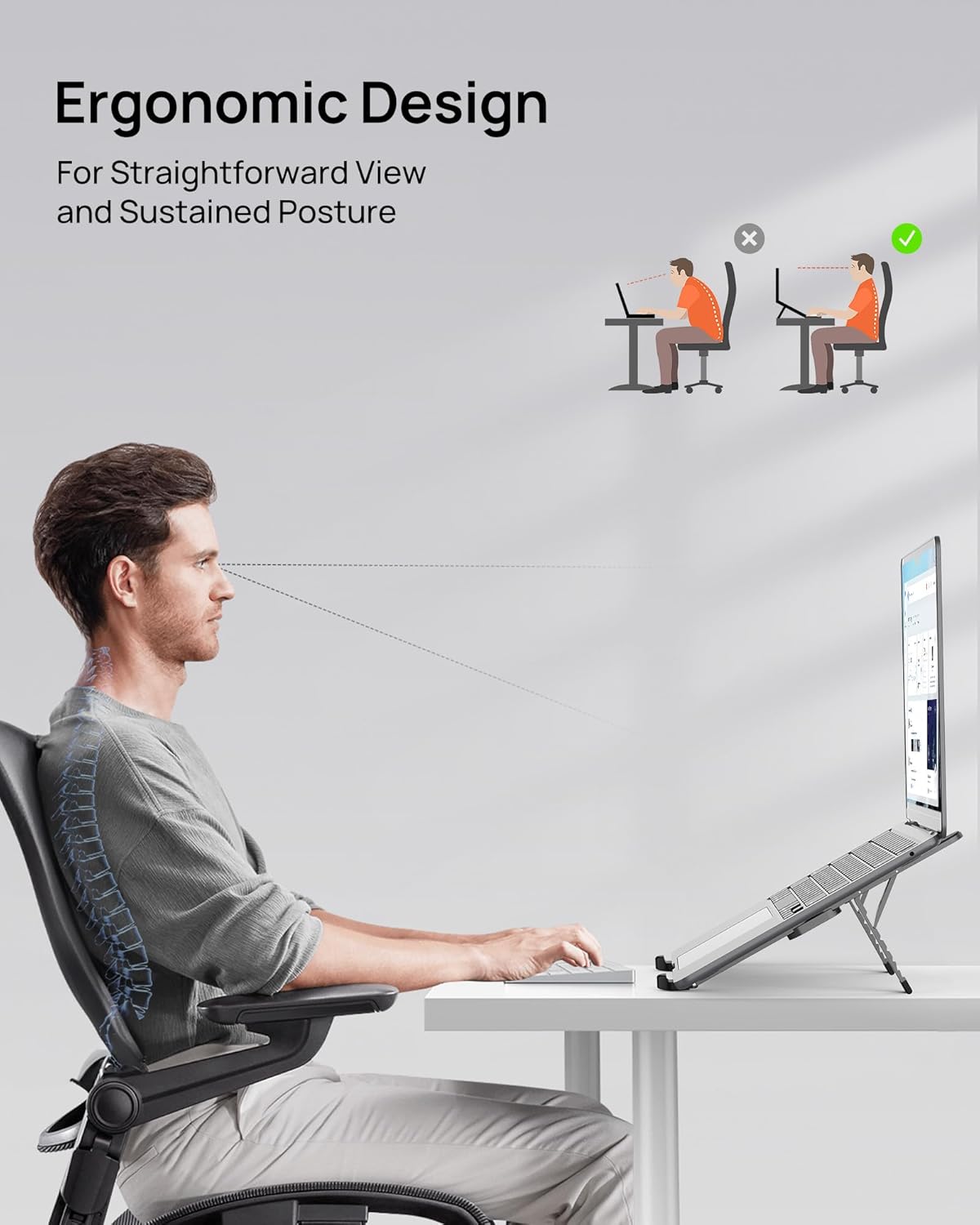 [Ultra Compact] Foldable & Portable Laptop Stand