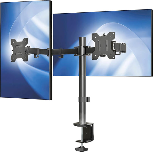 Dual Monitor Desk Mount, Black