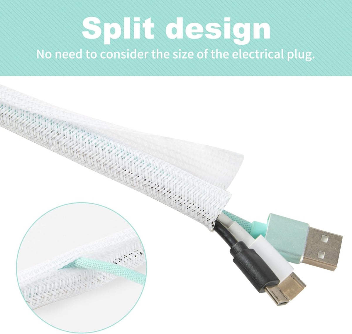 Split Wire Loom 1/2 Inch 10ft