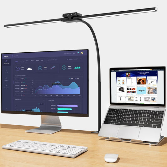 Desk Lamp, 24W Led Desk Lamps with Clamp