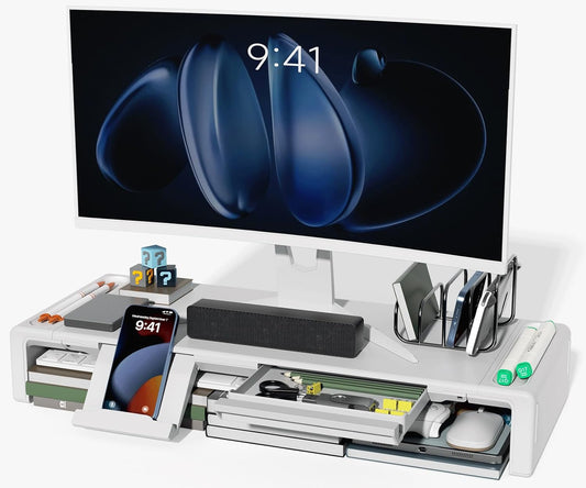 Monitor Stand Riser, Foldable Computer Monitor Riser
