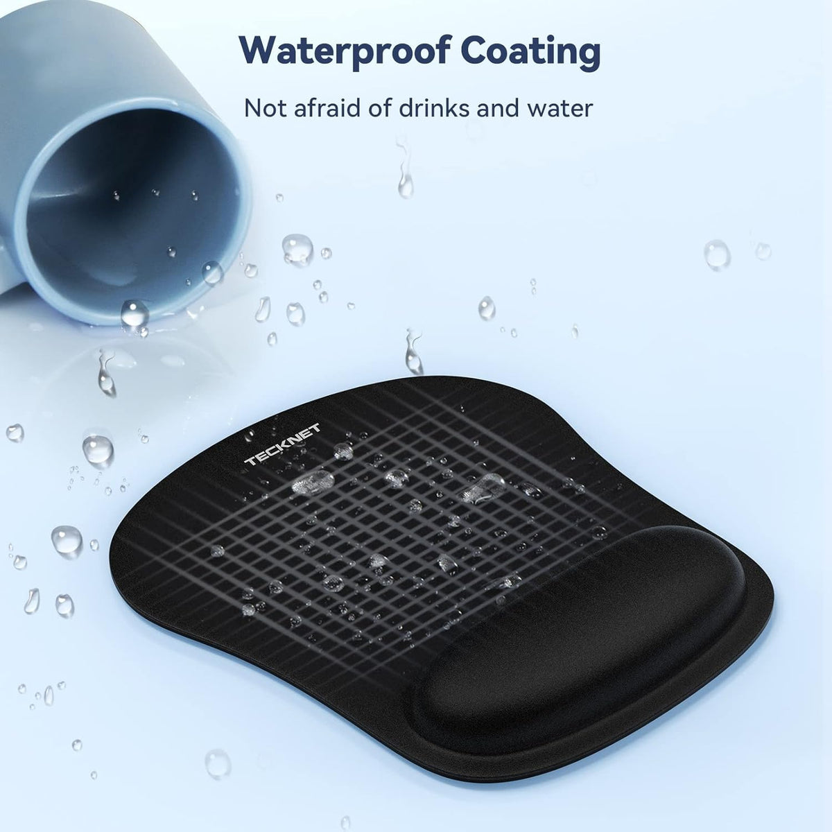 Mouse Pad with Wrist Support, 2 Pack