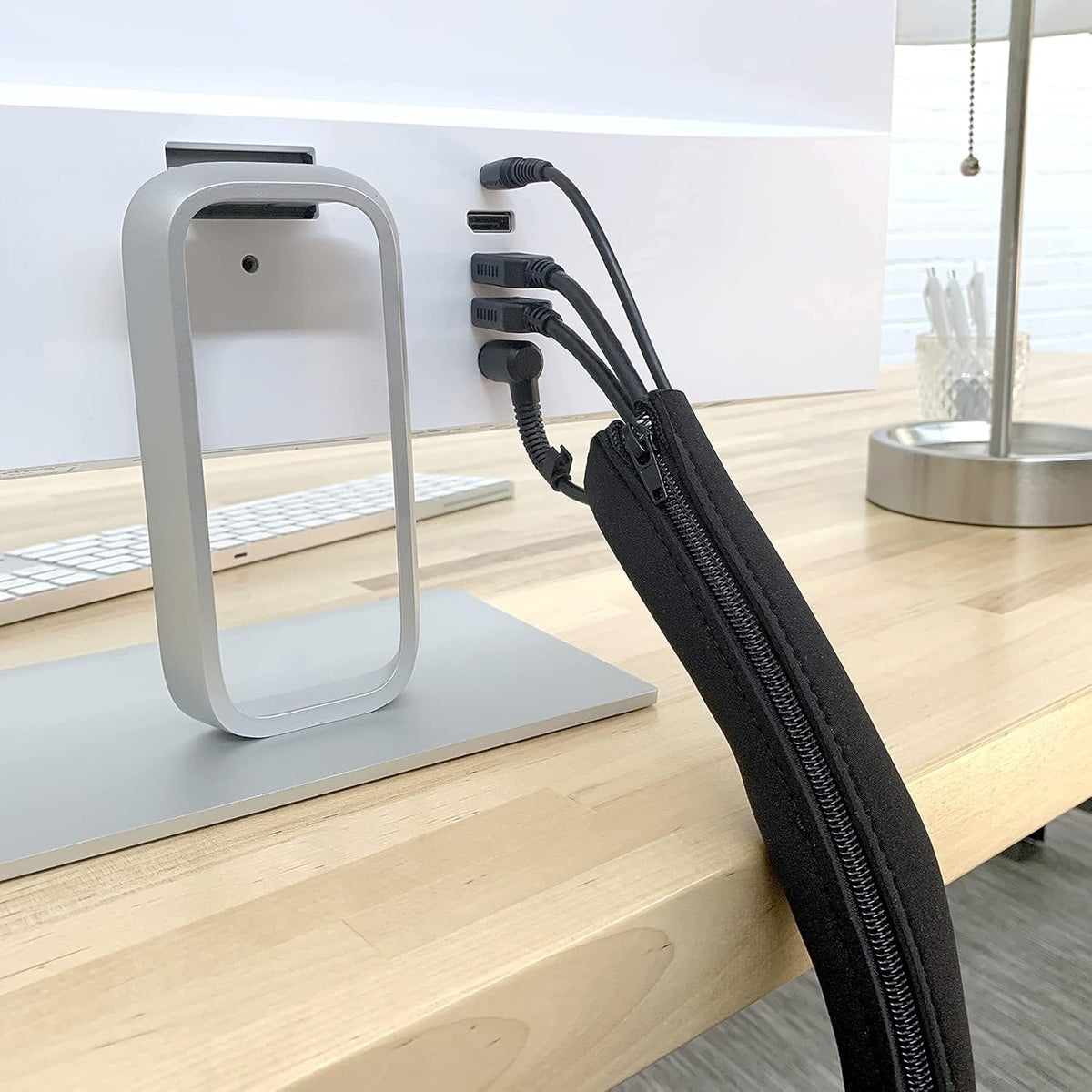Zipper Cable Sleeve by Wrap-It Storage, 24 x 4