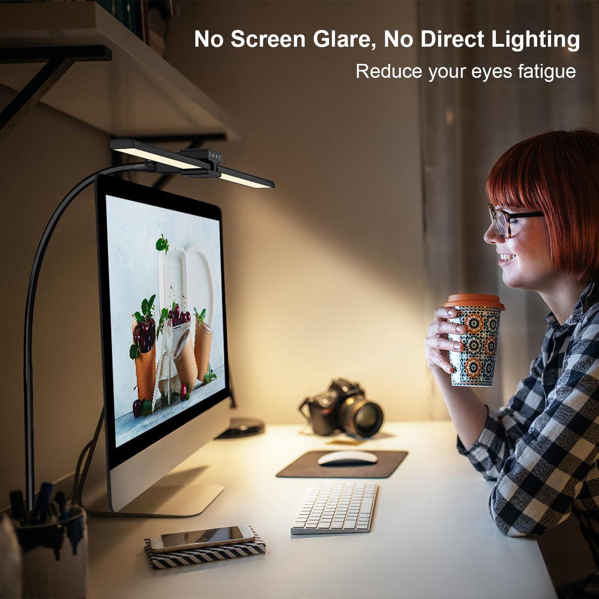 Desk Lamp, 24W Led Desk Lamps with Clamp