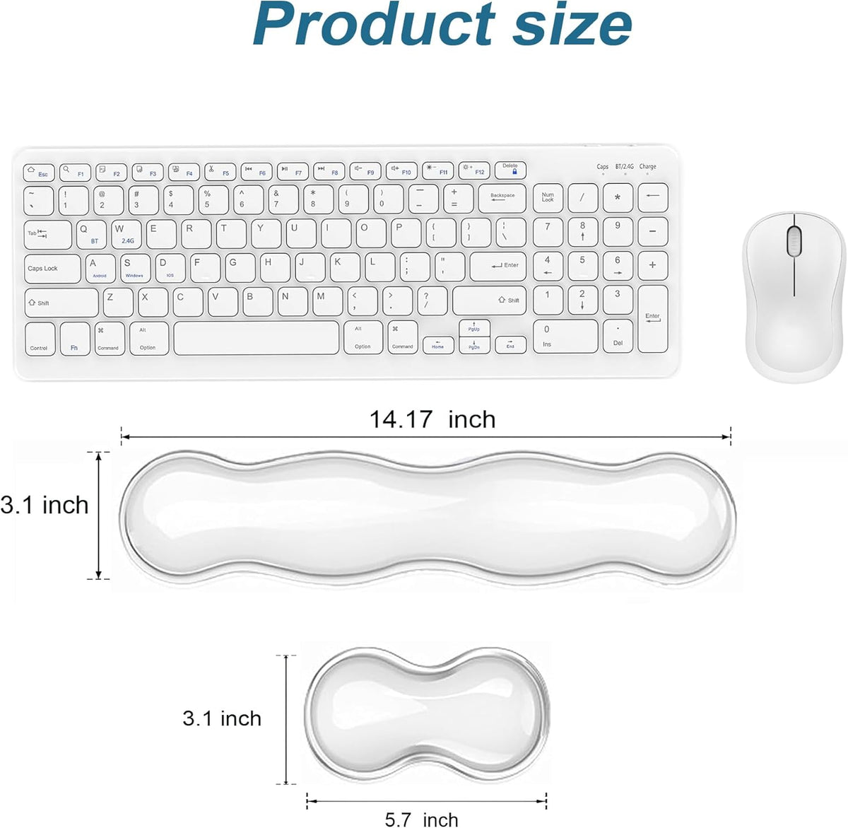 Clear Gel Mouse Wrist Rest
