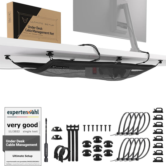 Cable Management net, Under Desk Wire Management, Black