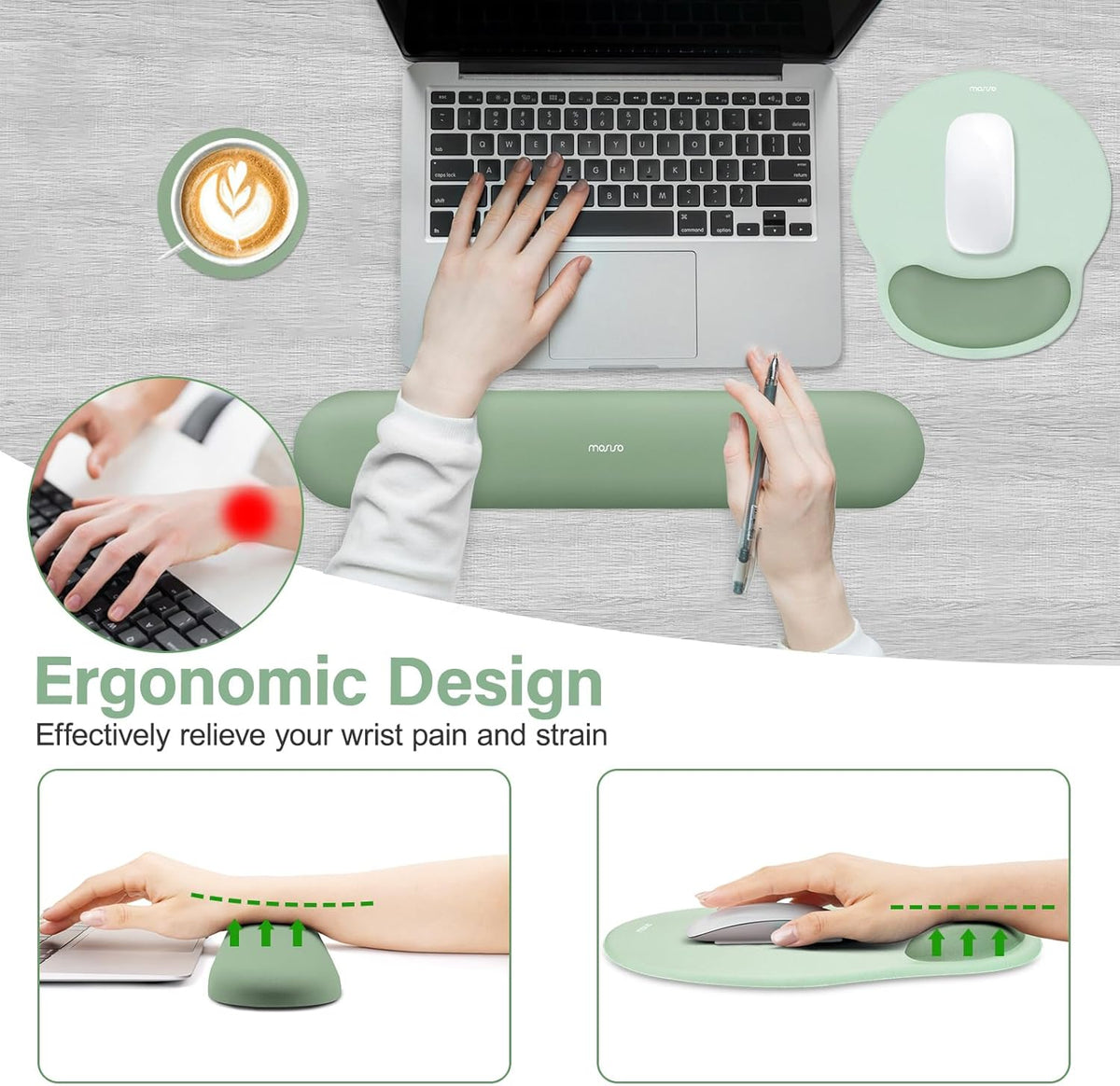 Wrist Rest Support, Green