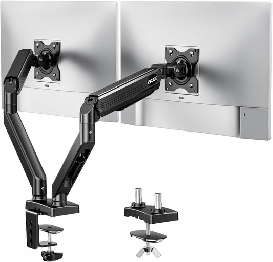 Dual Monitor Arm, Computer Desk Arm with VESA Mounts for 17