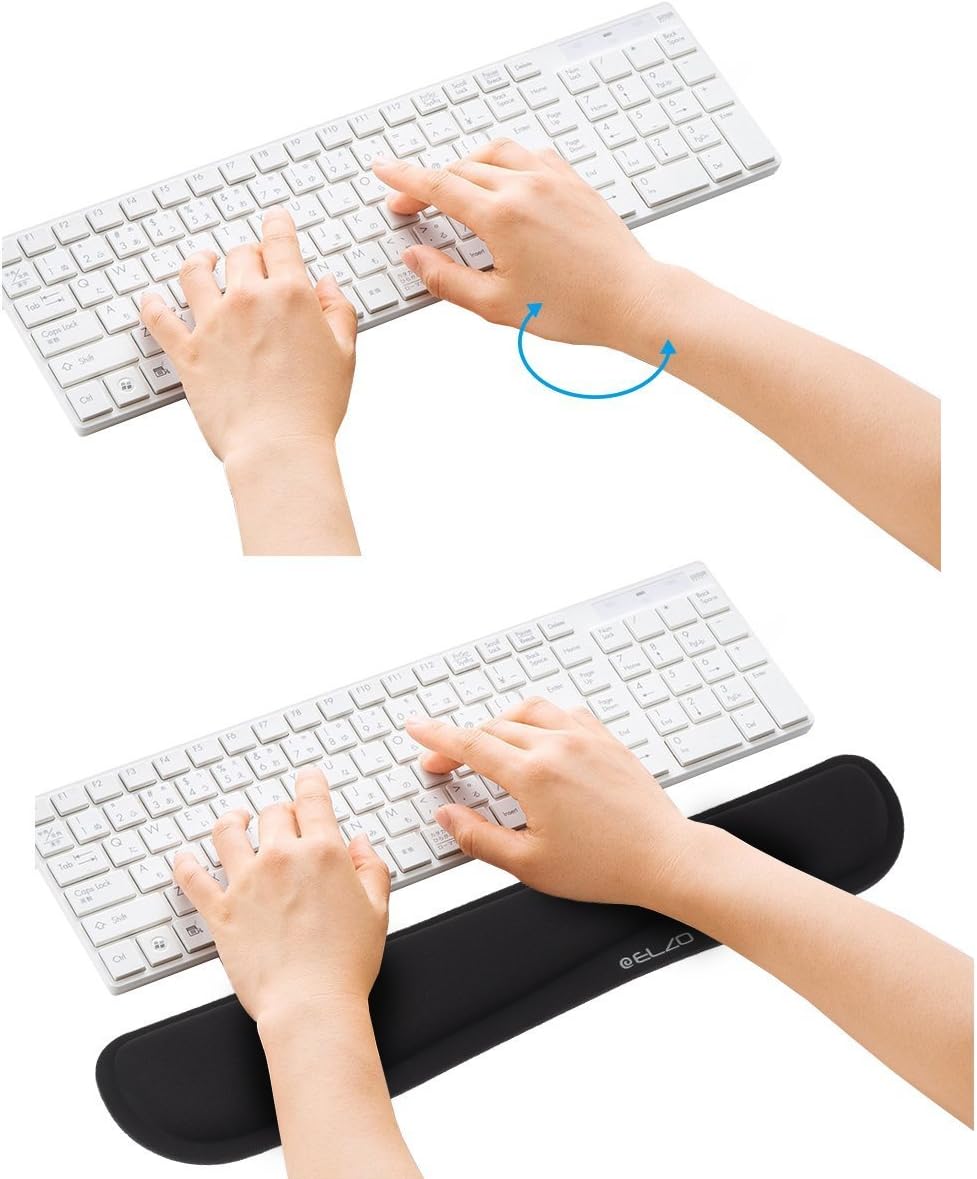 Keyboard Wrist Rest Pad Support with 65D High-Density Thicken Memory