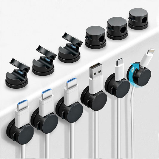 360° Rotatable Spring Cable Clips[1s Lock]