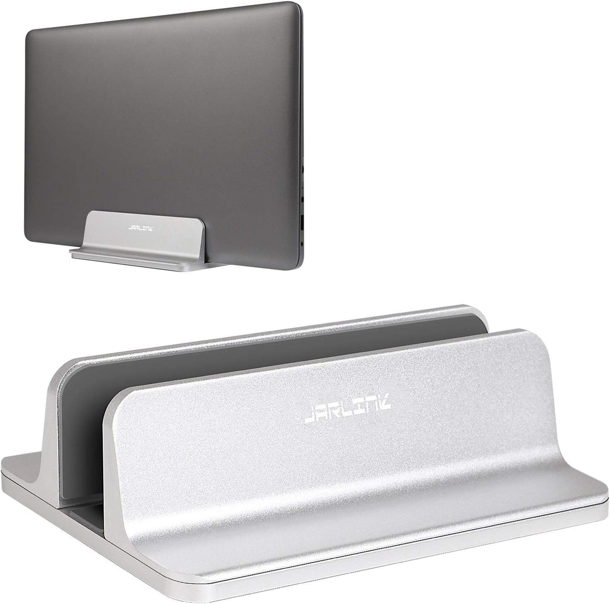 Vertical Laptop Stand, Silver, 17.3 inches