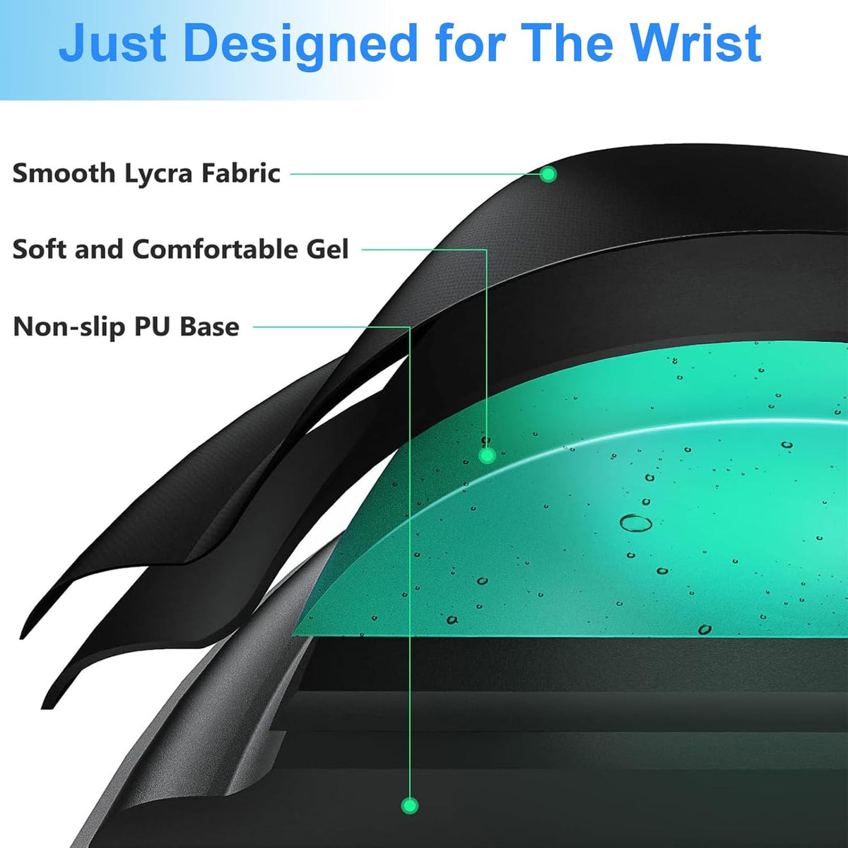 Ergonomic Mouse Pad with Gel Wrist Support, Pink