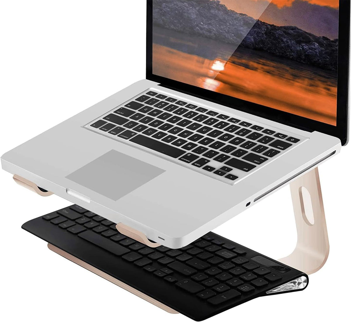 Ergonomic Laptop Stand, Gold