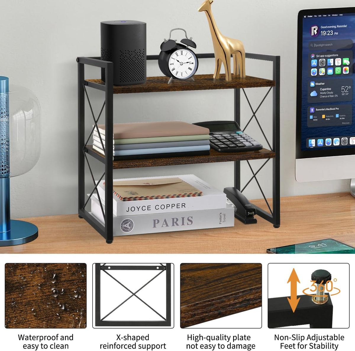Desktop Shelf Organizer, 2 Tier
