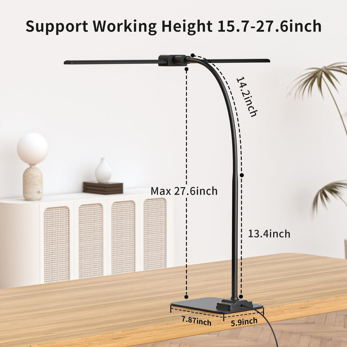 Desk Lamp Double Light: Bright Led Desk Lights