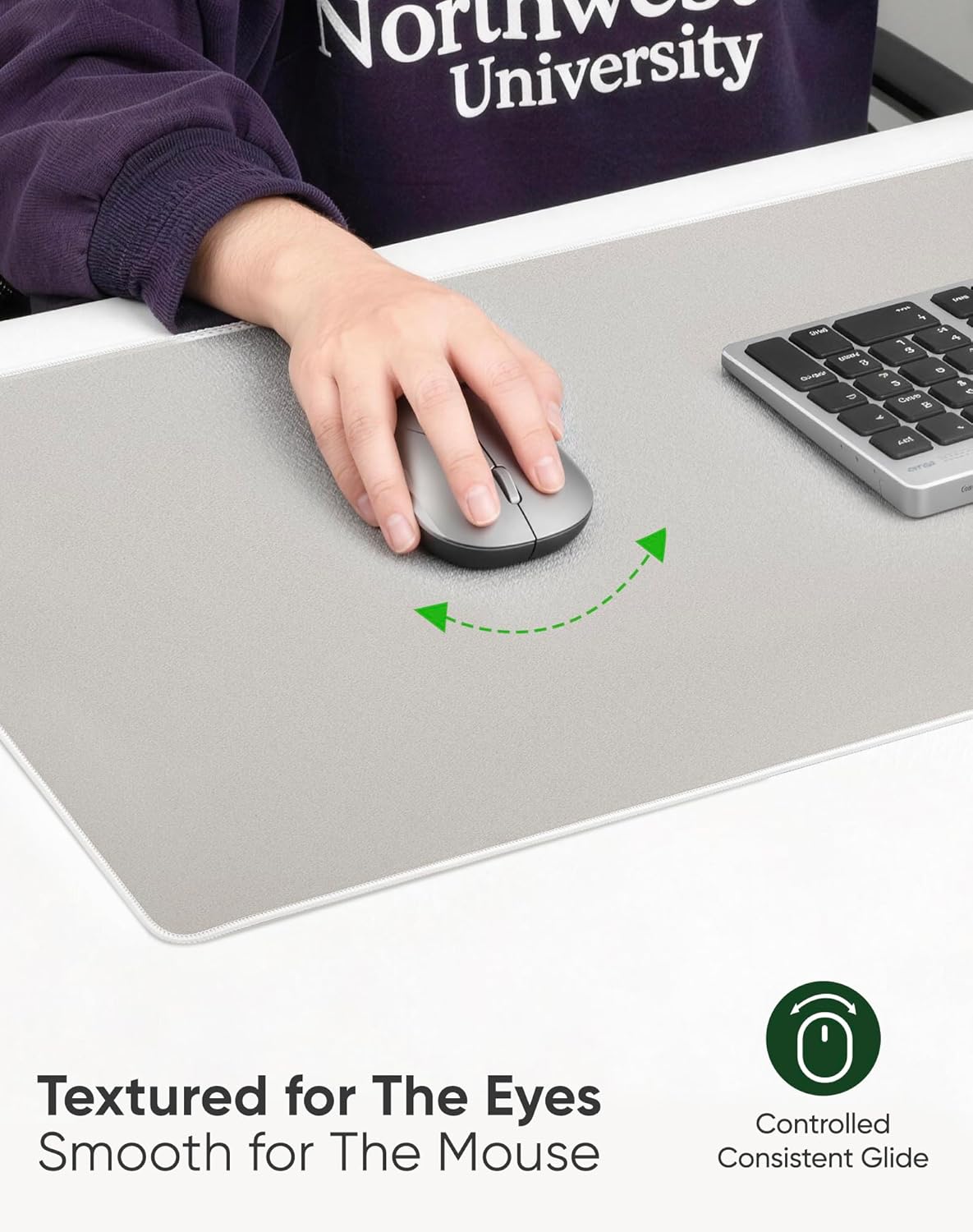 Beige Waterproof Desk Mat