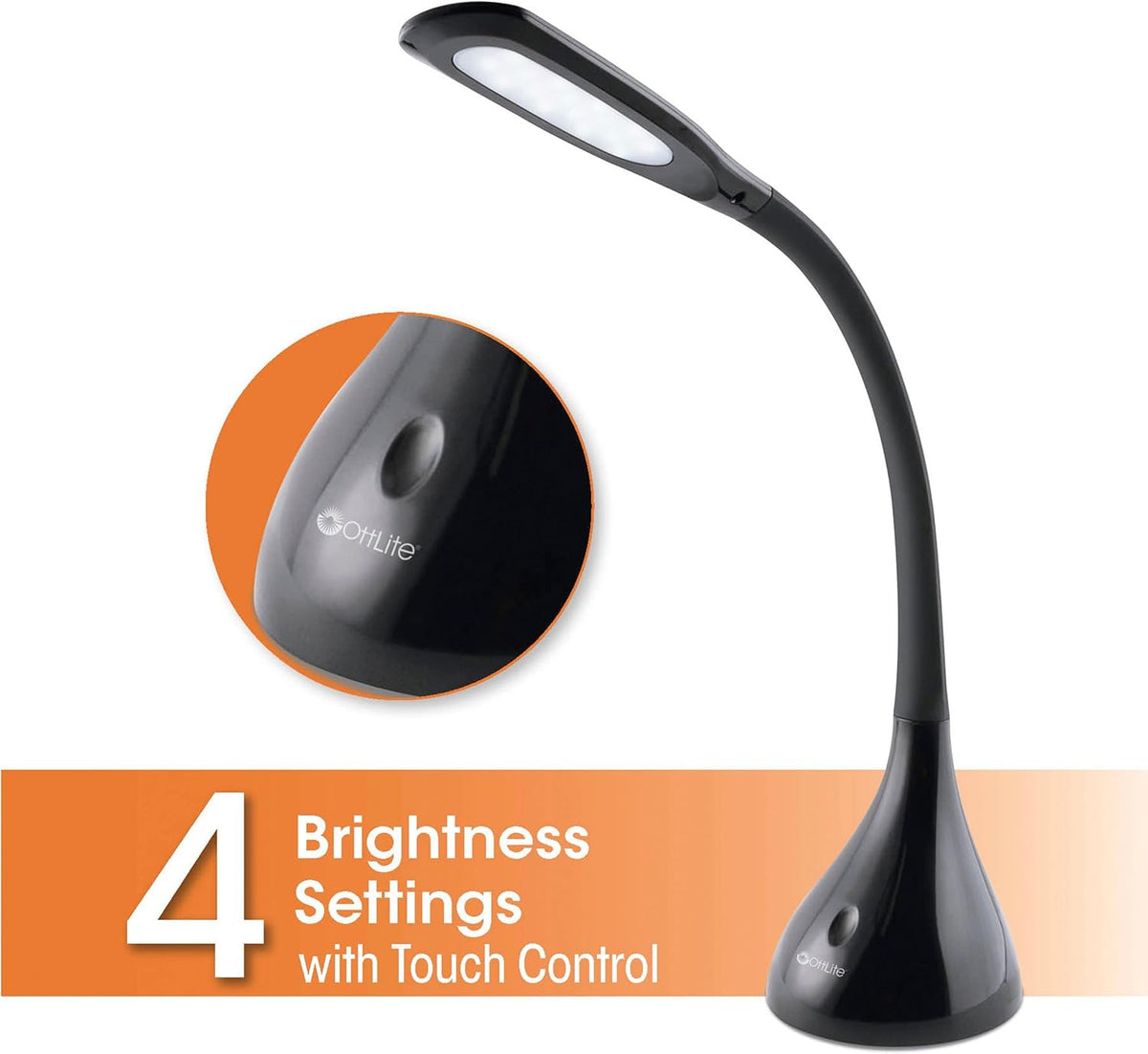 Creative Curves LED Desk Lamp with Adjustable Neck