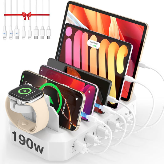 [2026 Upgrade] 190W Fast Charging Station