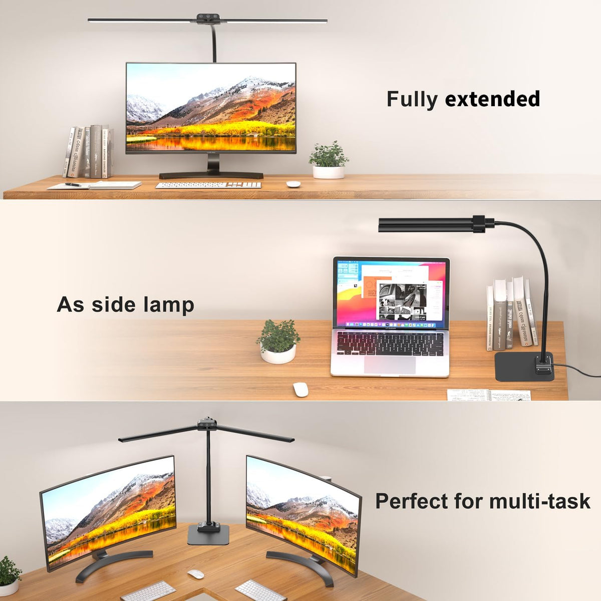 Desk Lamp Double Light: Bright Led Desk Lights