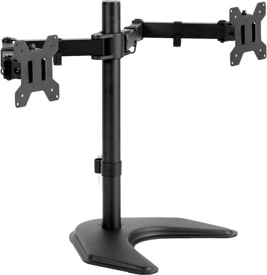STAND-V002F Dual LED LCD Monitor Free-Standing Desk Stand for 2