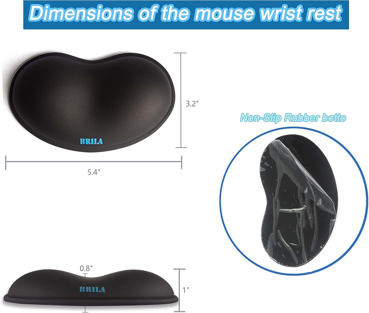 Ergonomic Silicone Mouse Wrist Rest