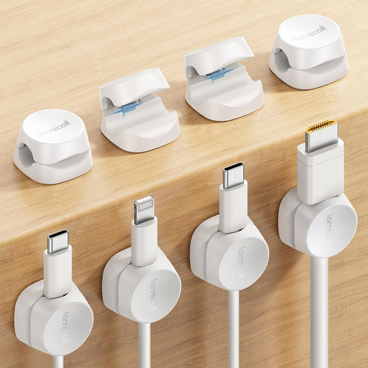 Cord Organizer [1s Lock] Spring Cable Management Clips