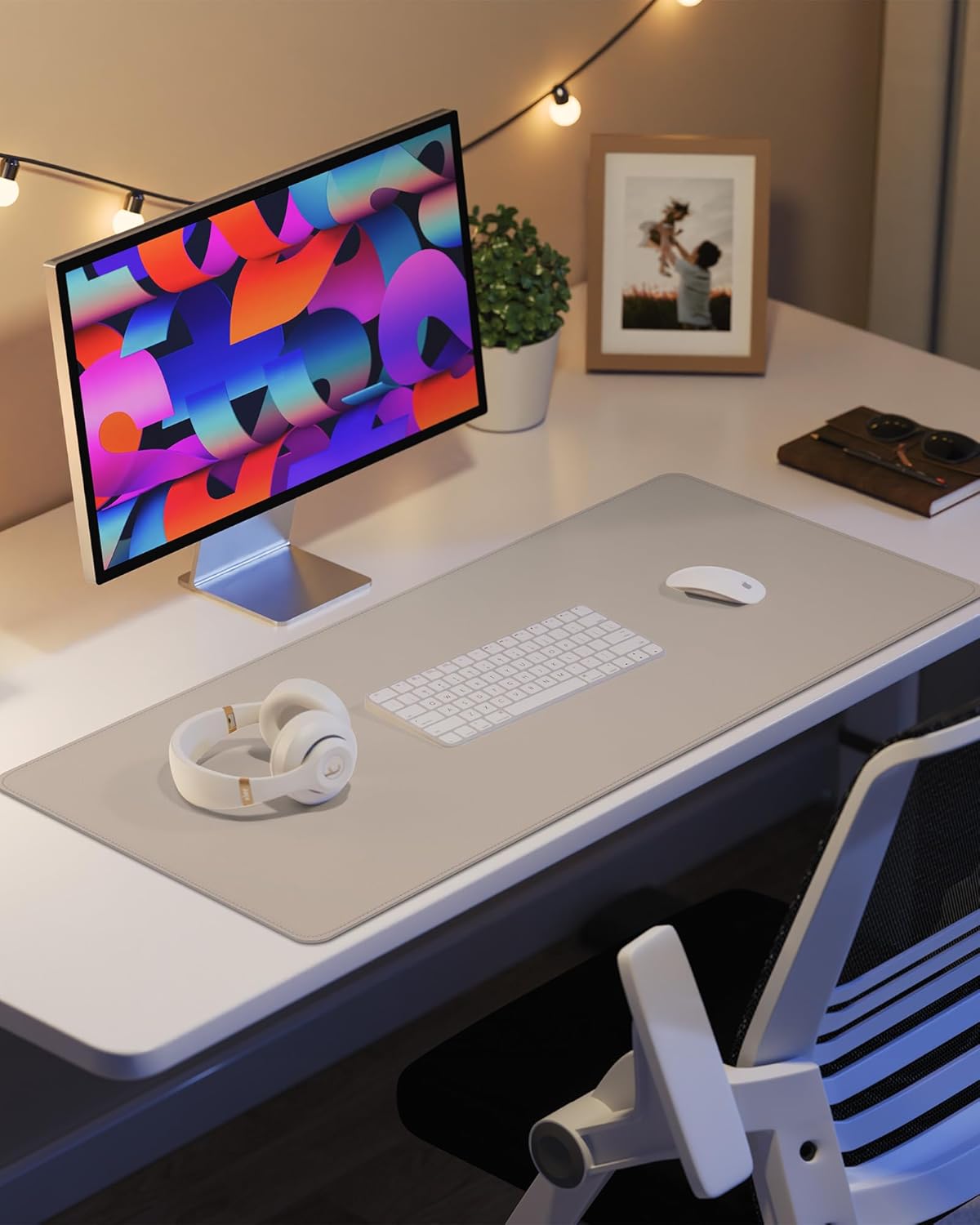 Leather Desk Pad Protector, 31.5 x 15.7