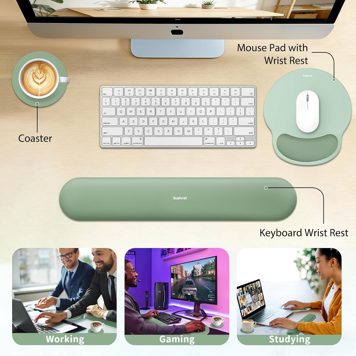 Mouse Pad and Keyboard Wrist Rest