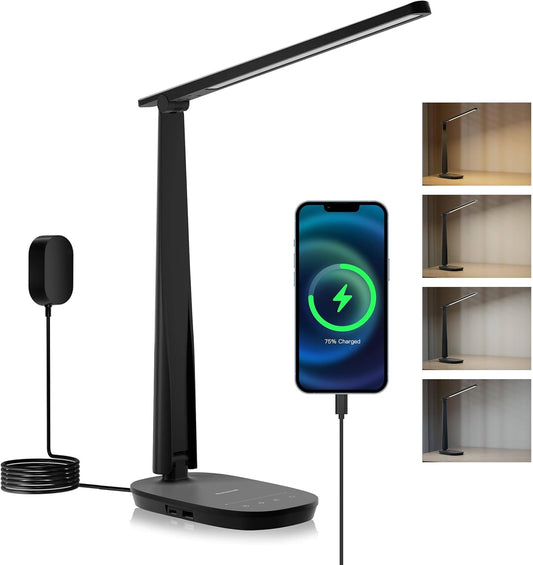 HWT-H2 LED Desk Lamp, CRI94 Full Spectrum Eye-Caring Table Light
