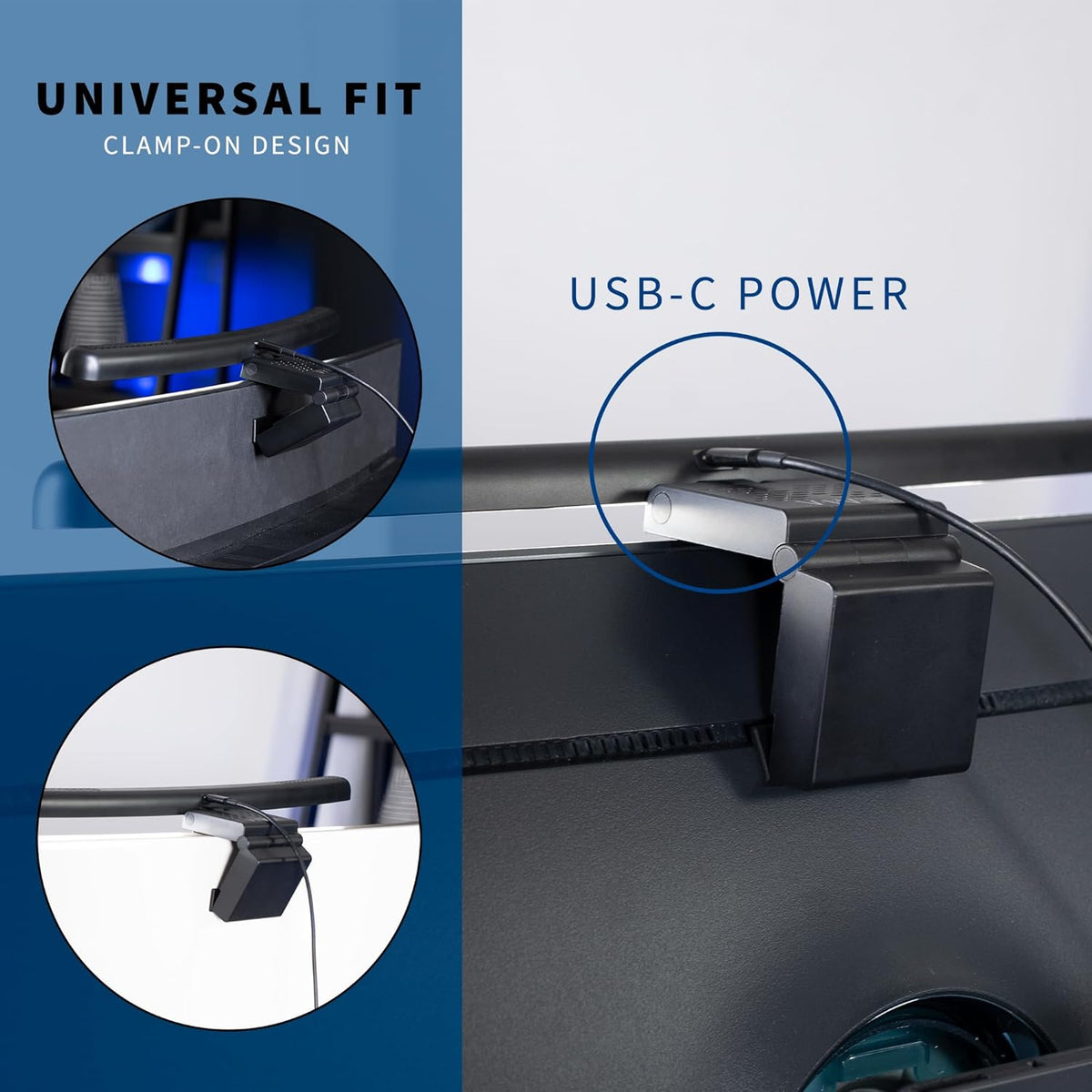 VIVO Universal LED Curved Computer Monitor Light Bar