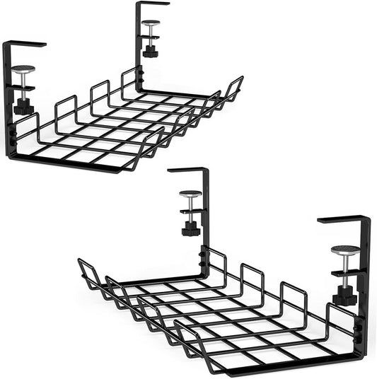 NoDrill 15.7" Under Desk Cable Management Tray