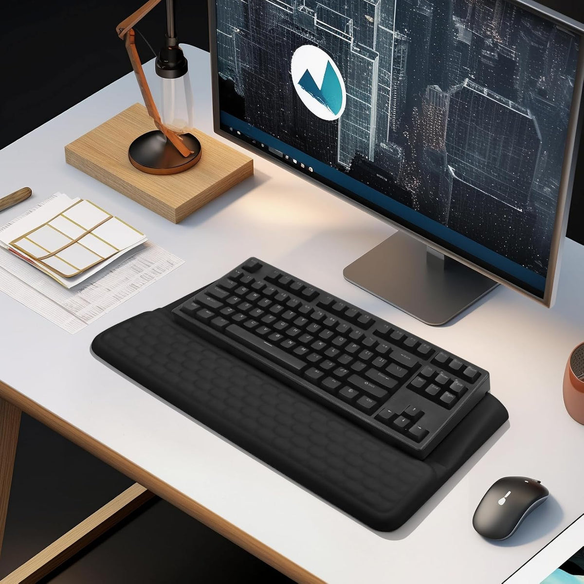 Computer Keyboard Stand Pad with Wrist Rest